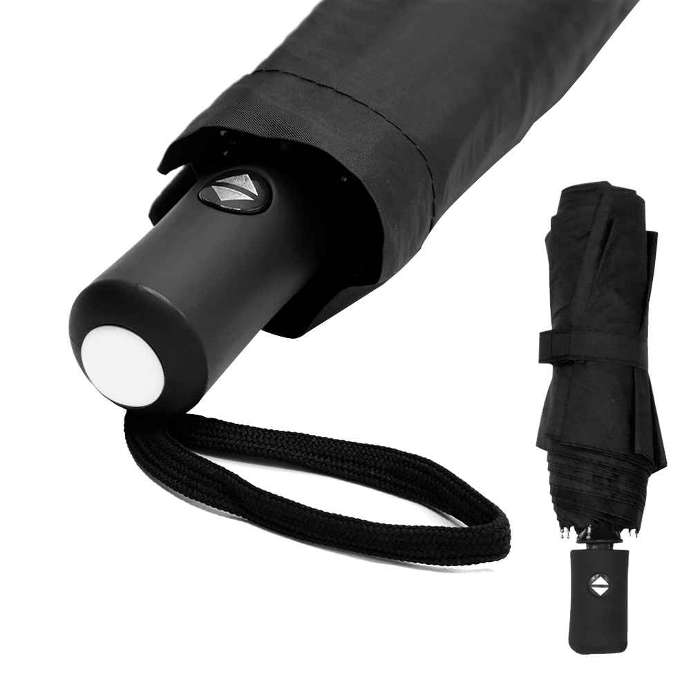 Автоматический противоштормовой зонт Vortex To Go, чёрный/чёрный