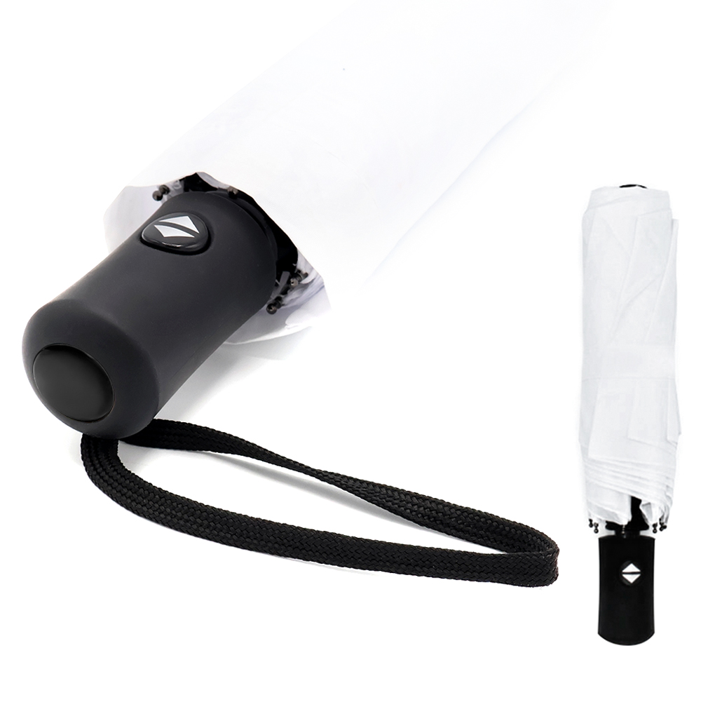 Автоматический противоштормовой зонт Vortex To Go, белый/чёрный