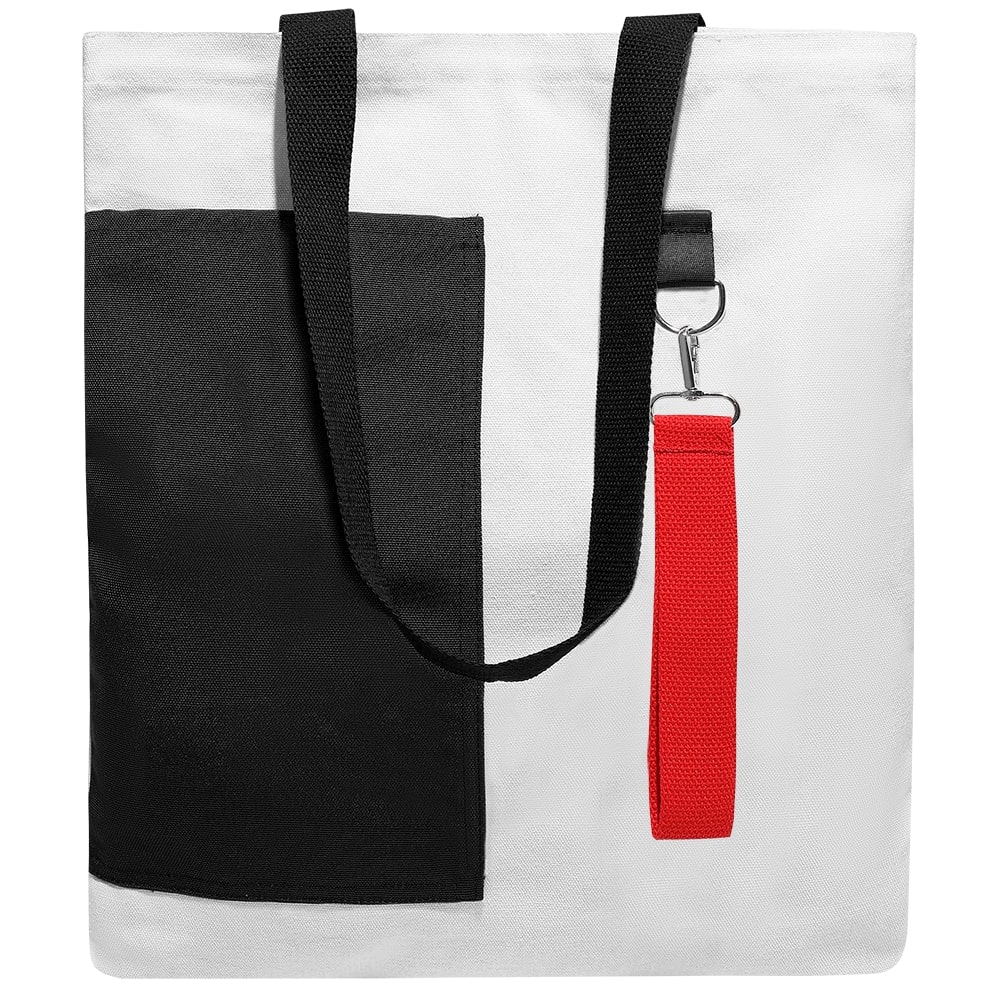 Сумка для покупок BANSHEE TO GO 325 г/м?, чёрная/красная