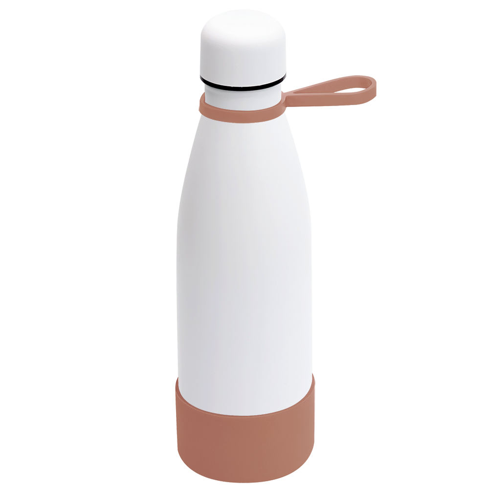 Термобутылка герметичная вакуумная Olivia To Go, белый/мокко