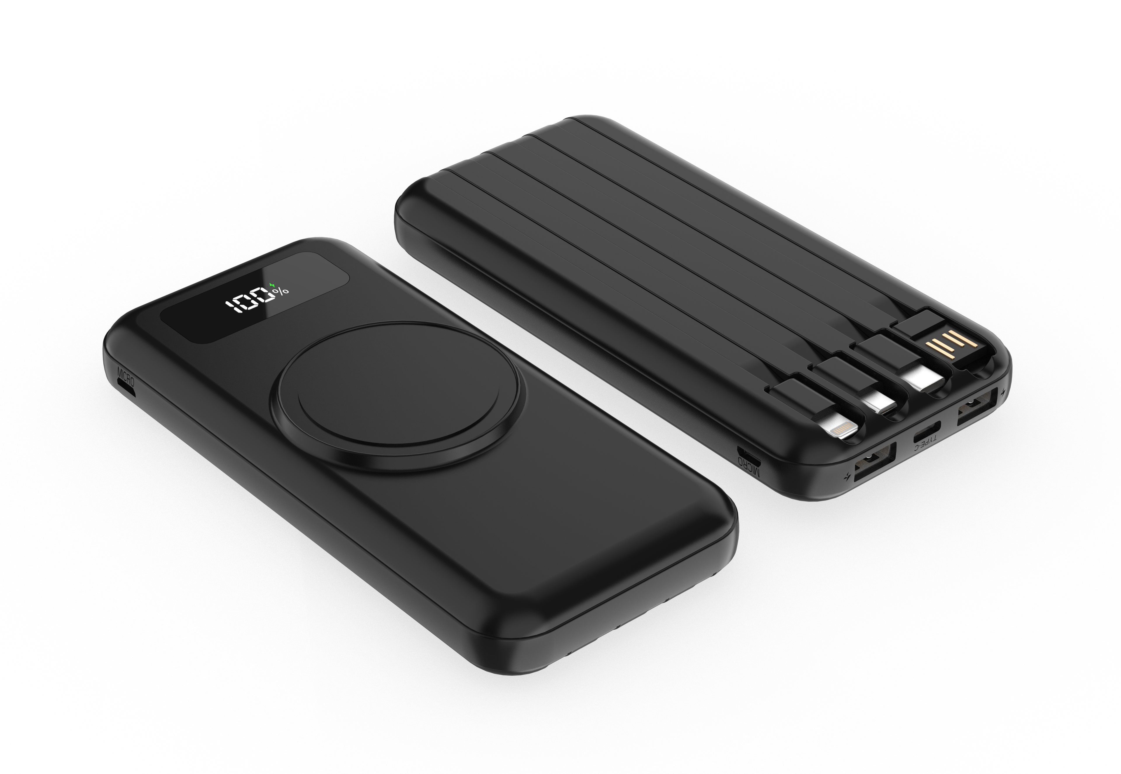 Внешний аккумулятор Authority с беспроводной зарядкой (5W), 10000 mAh, чёрный