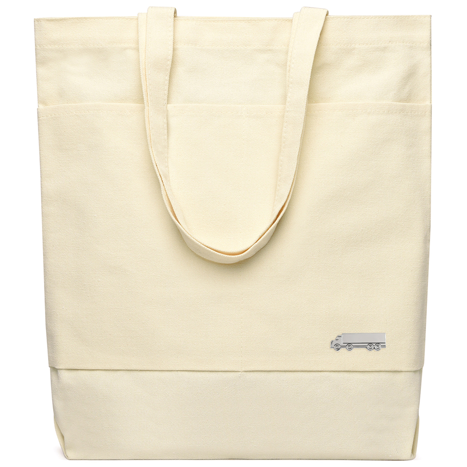 Сумка для покупок JETTA 325 г/м? с шильдом - фура, натуральный