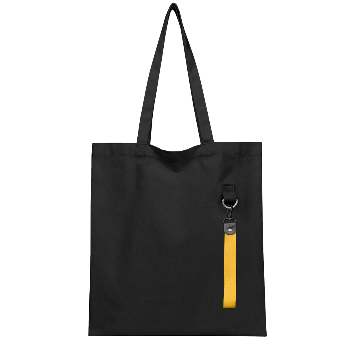 Сумка для покупок LUMISSA 325 г/м? с ремувкой, чёрный/жёлтый