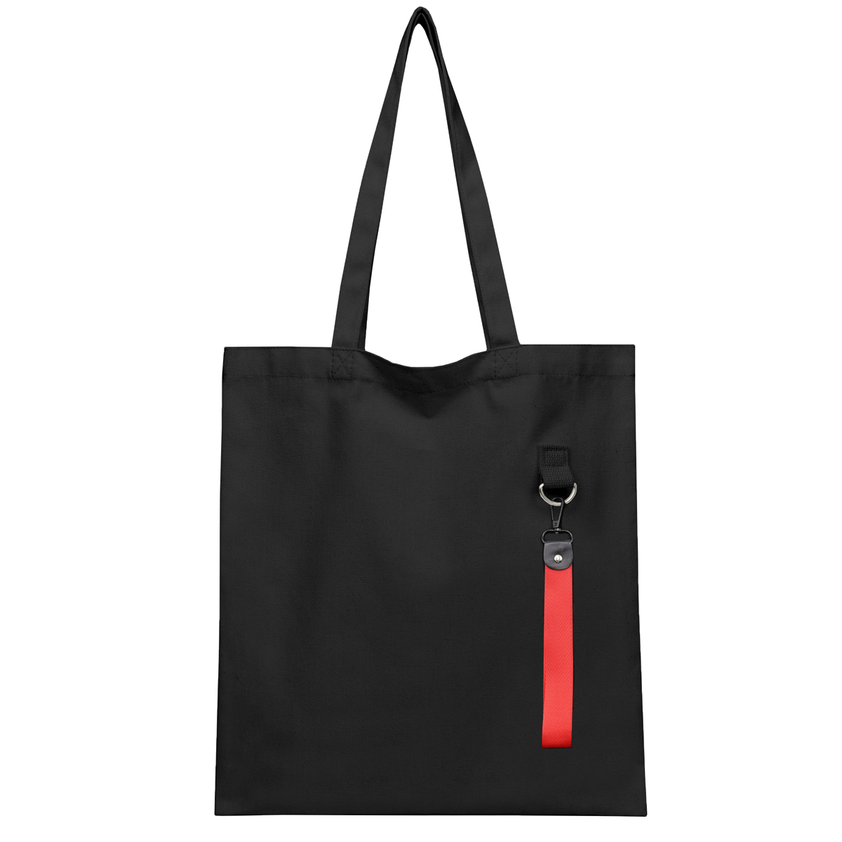 Сумка для покупок LUMISSA 325 г/м? с ремувкой, чёрный/красный