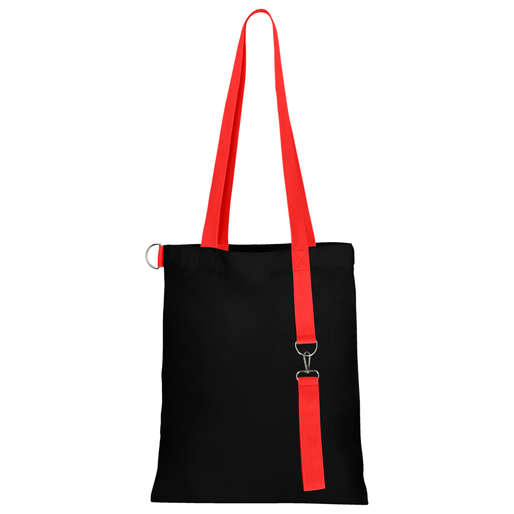 Сумка для покупок Black GLOW 325 г/м? с ремувкой, красная