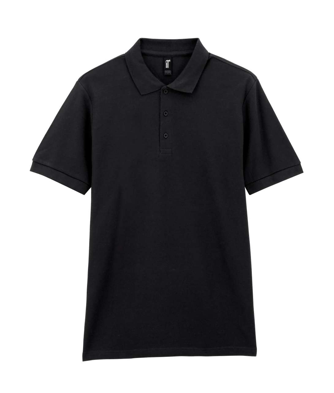 Футболка поло PREMIUM COTTON ADULT DOUBLE PIQUE, ЧЕРНЫЙ S