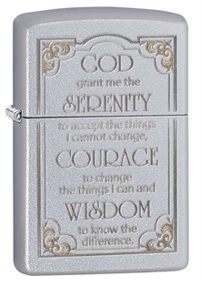 Зажигалка ZIPPO Classic с покрытием Satin Chrome™, латунь/сталь, серебристая, матовая, 38x13x57 мм