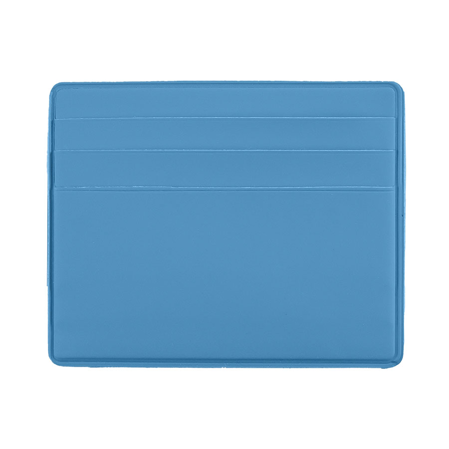 Чехол Simply для 6 карт с отделением для денег, голубой, PU 