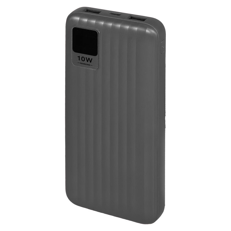 Универсальный аккумулятор Wave 10 (10000 мАч), серый, 14,9х6.7х1,6 см