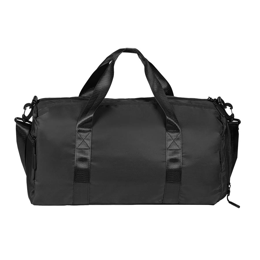 Сумка спортивная "Gym"; чёрная; 45х21х20 см;  из водостойкого материала.