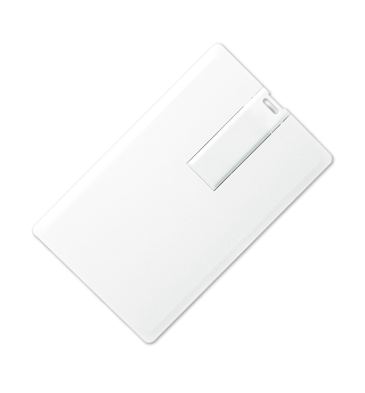 Флеш накопитель USB 2.0 в виде кредитной карты 32GB, пластик, белый