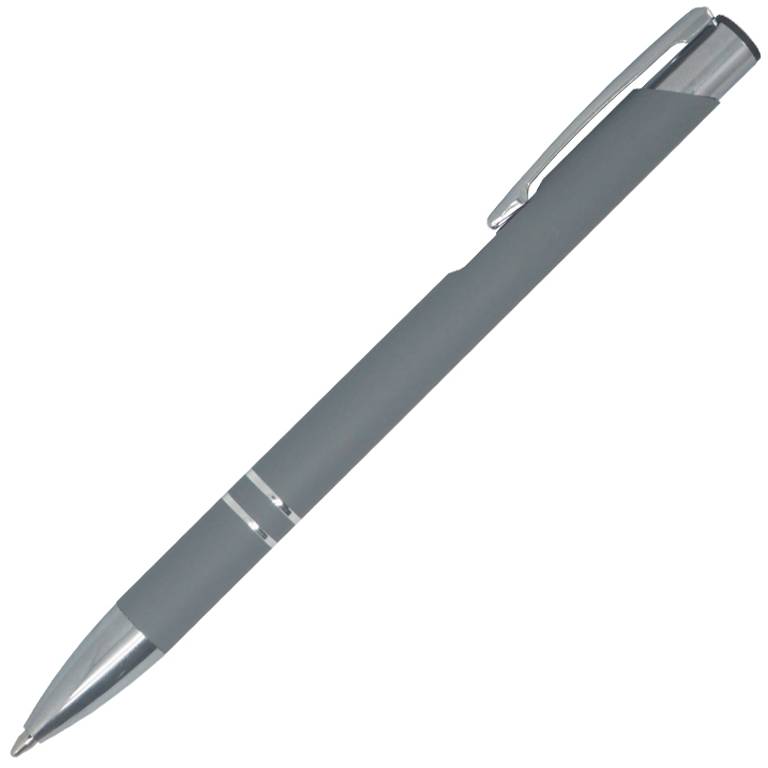 Ручка шариковая, Legend Soft Touch Mirror Silver Requis, серая