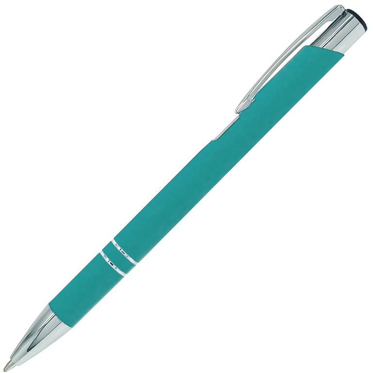 Ручка шариковая Legend Soft Touch Requis, бирюзовая