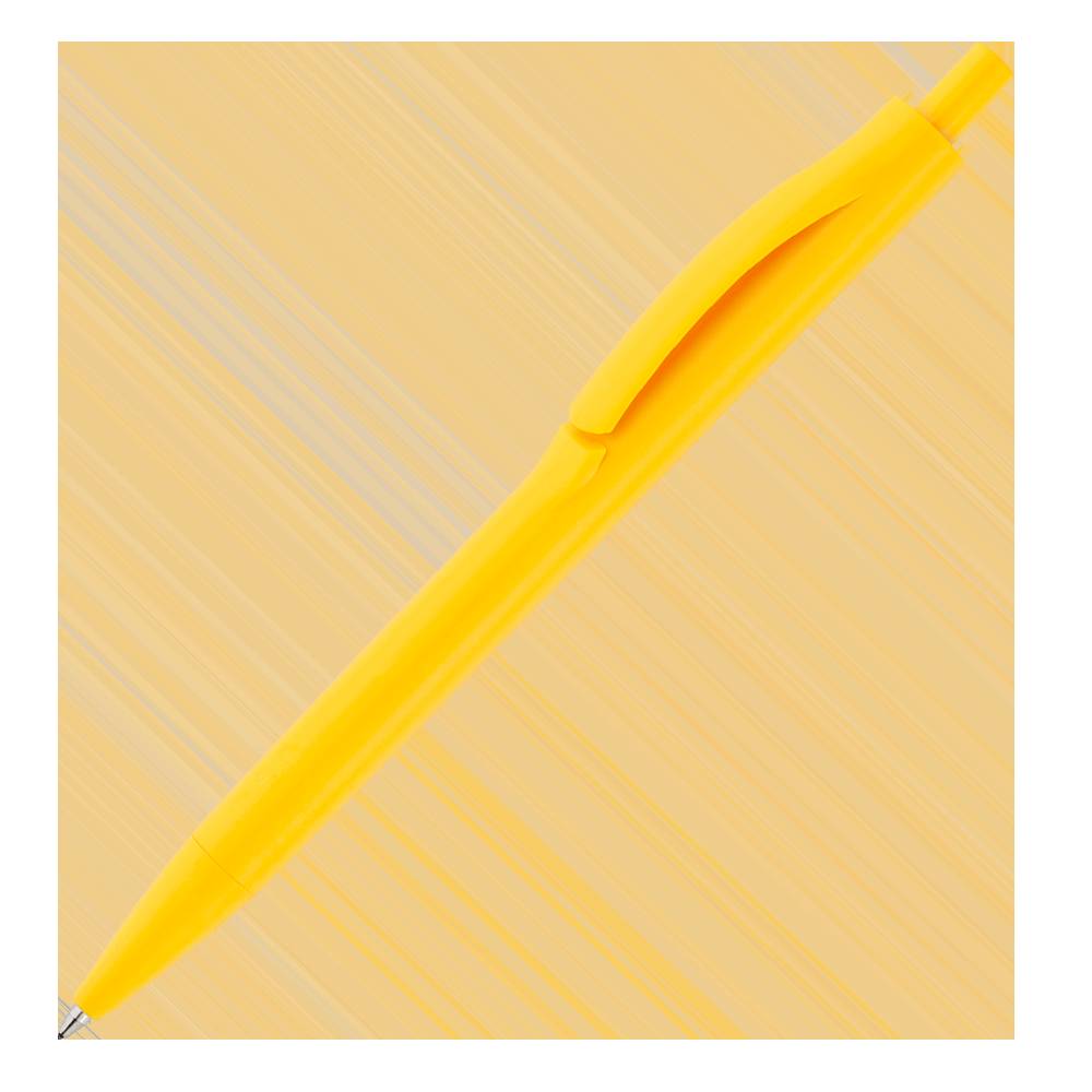 Ручка шариковая IGLA SOFT, пластиковая, софт-тач, желтая