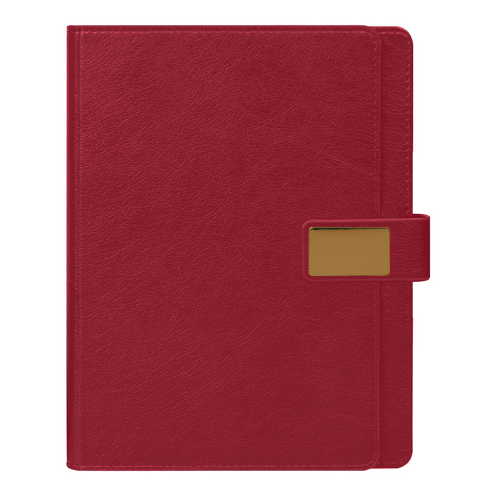 Ежедневник в суперобложке Country Alfa Mocco Business Edition B5, полутвердый, бордовый с золотом