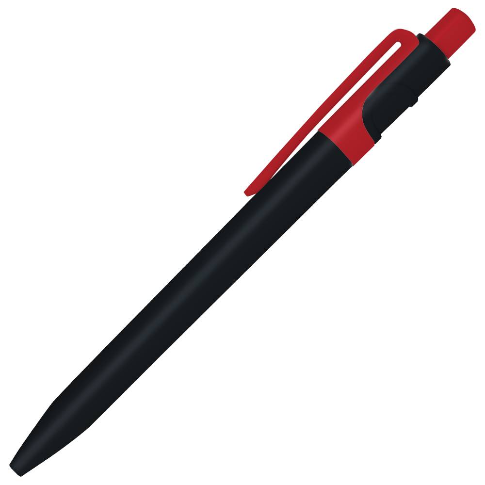 Ручка шариковая пластиковая Ravena Color черная/красная