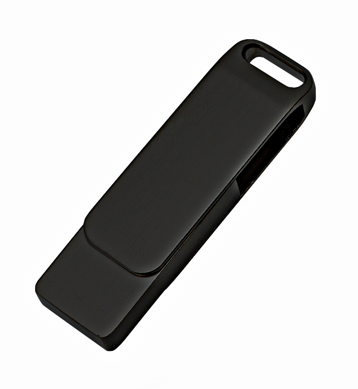 Флеш накопитель Bergamo, USB 2.0 32GB, металл, черный