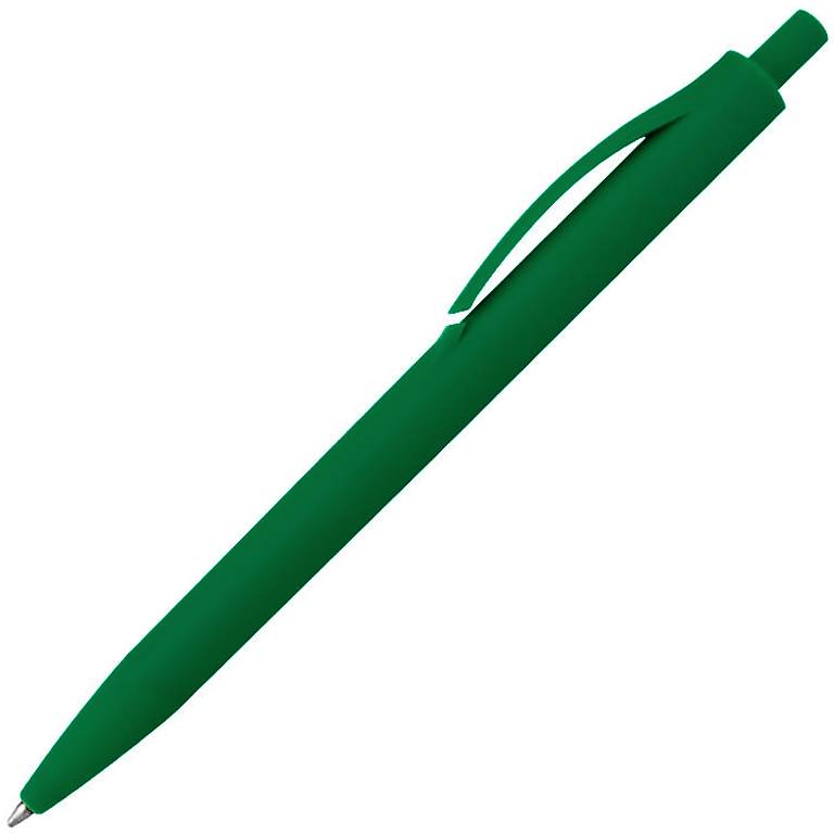 Ручка шариковая IGLA SOFT, пластиковая, софт-тач, зеленая 7732 С