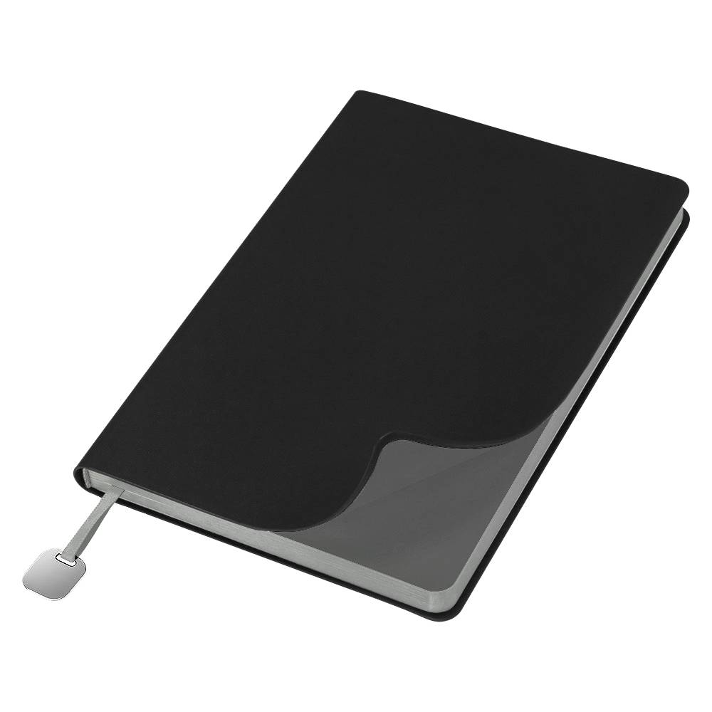 Ежедневник Flexy Latte Soft Touch Black Edition Color А5, черный/серый, недатированный, в гибкой обложке