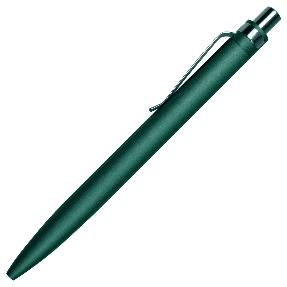 Ручка шариковая Shine Ray Soft touch алюминиевая, зеленая