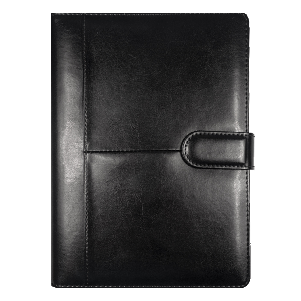 Ежедневник в суперобложке Country Business Pristine A5+, черный, недатированный, с магнитным клапаном, в твердой обложке c поролоном, в подарочной коробке