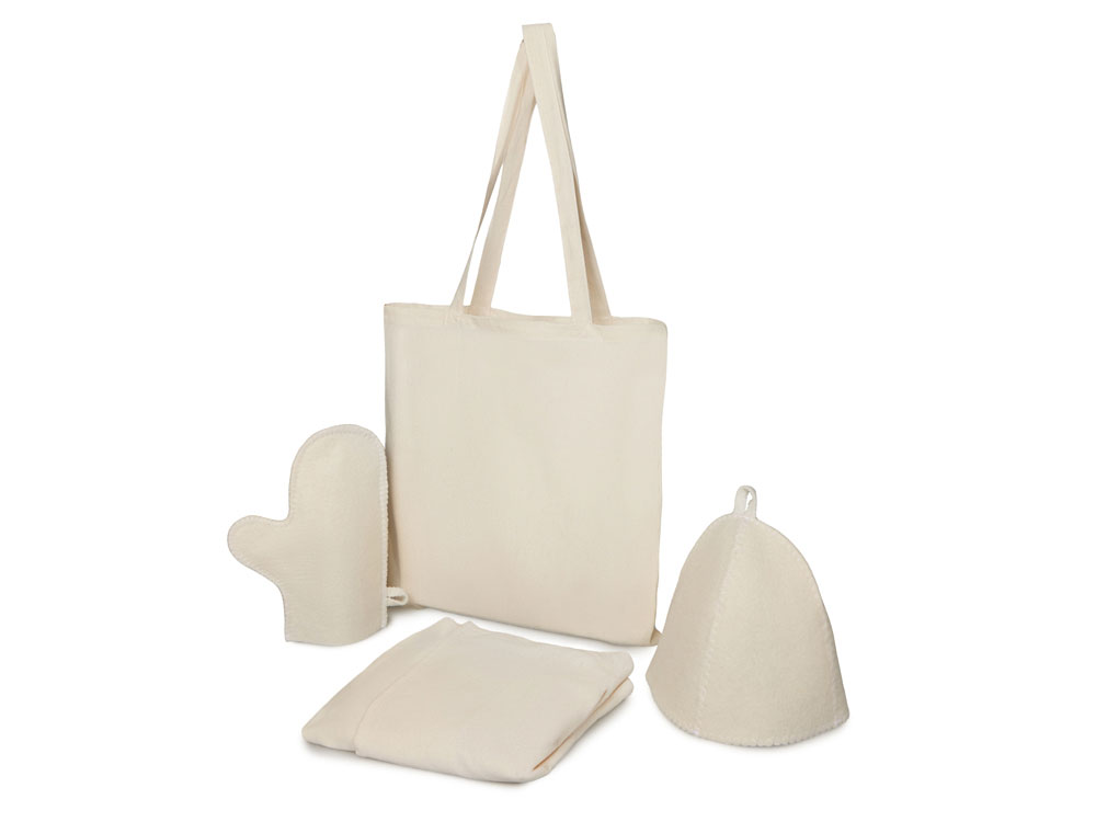 Банный набор с парео Healing Light, женский, белый