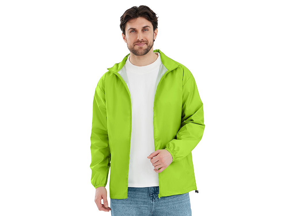 Ветровка Miami 2.0 мужская с чехлом, зеленое яблоко