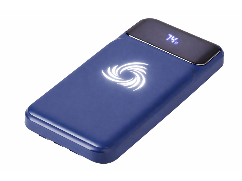 Внешний беспроводной аккумулятор c QC/PD Арти, 10000 mAh, темно-синий