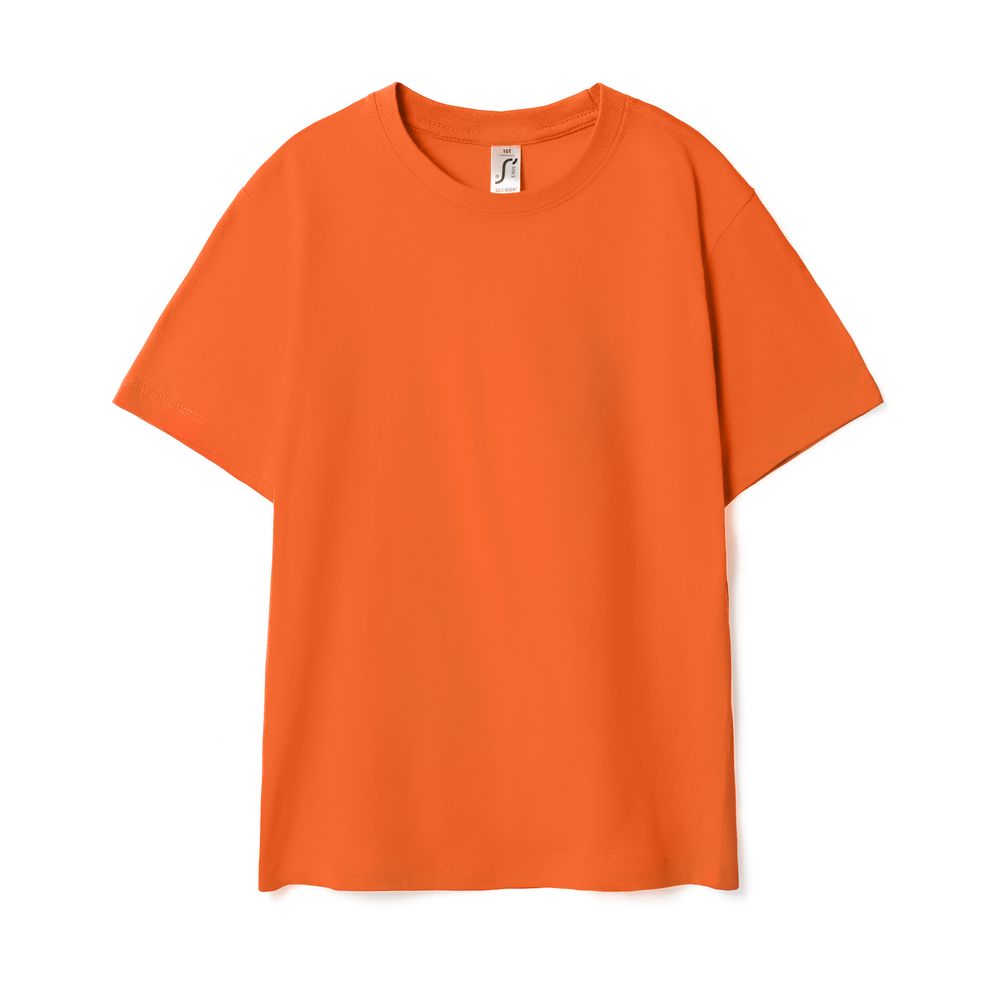 Футболка детская Regent Kids 150 оранжевая, на рост 118-128 см (8 лет)
