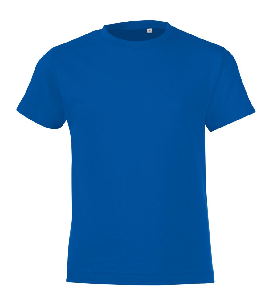 Футболка детская Regent Fit Kids, ярко-синяя, на рост 118-128 см (8 лет)