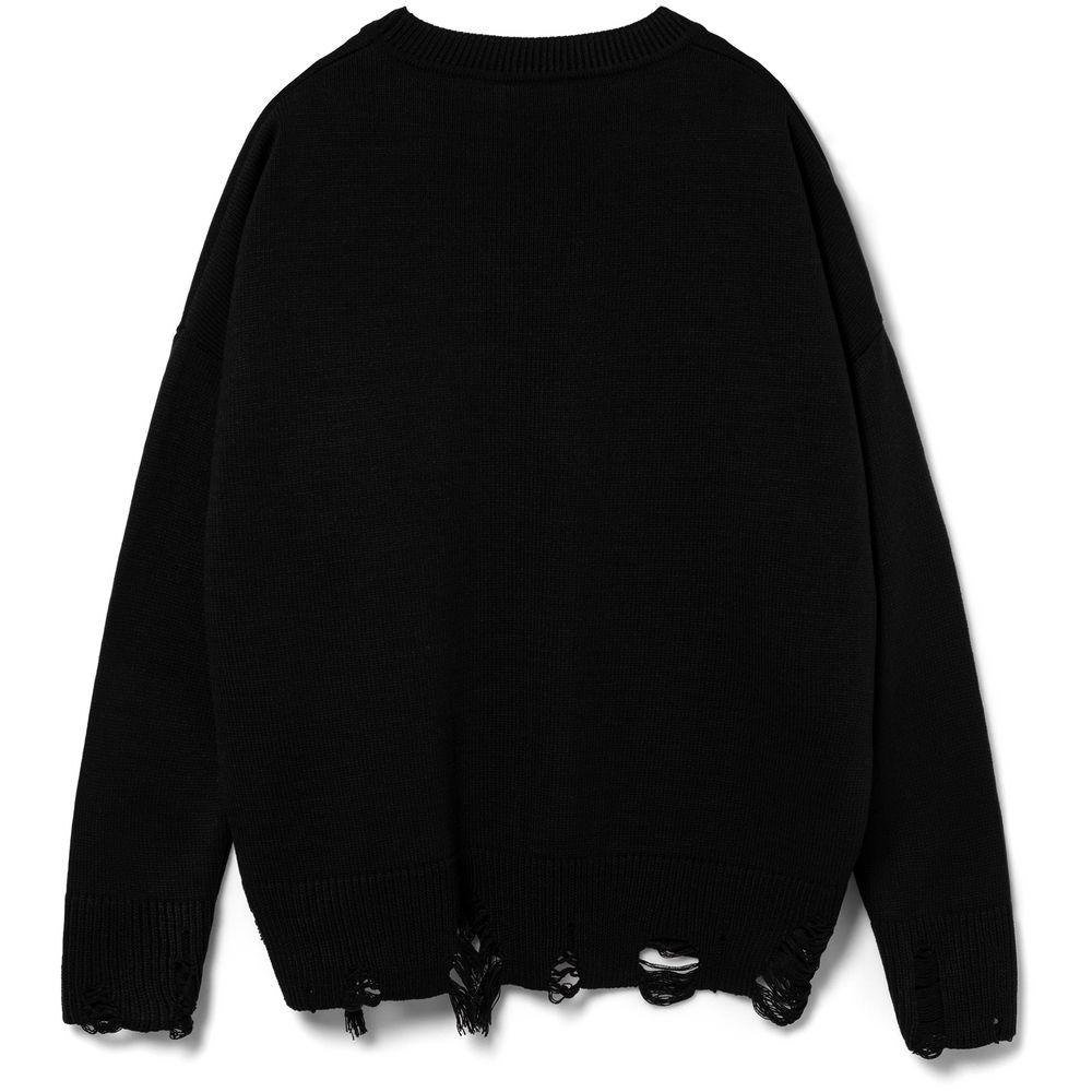Джемпер оверсайз унисекс Grunge, черный, размер L/XL