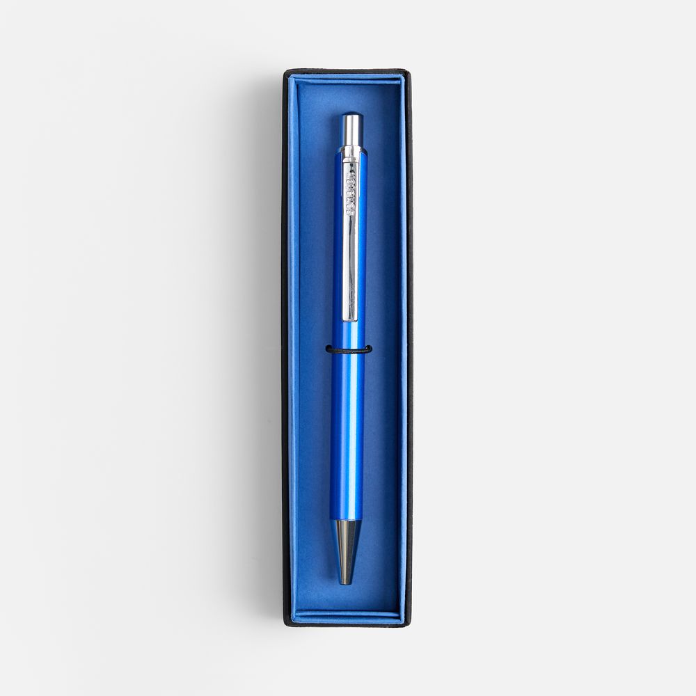 Ручка шариковая Arvent Glossy в футляре, синяя