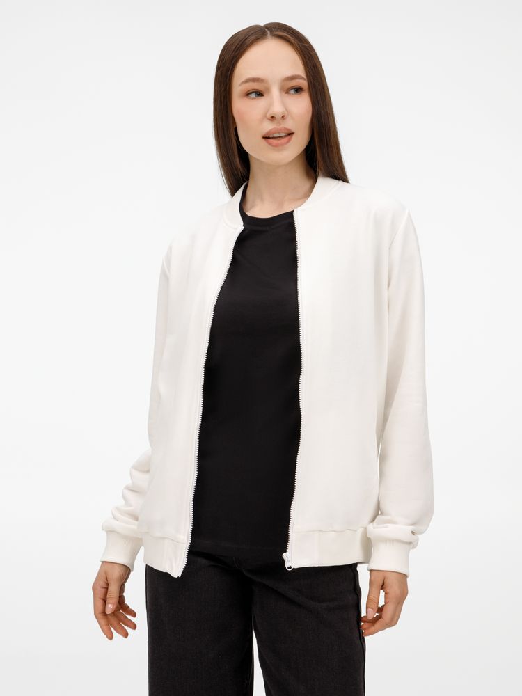 Бомбер унисекс Townie, молочно-белый, размер L