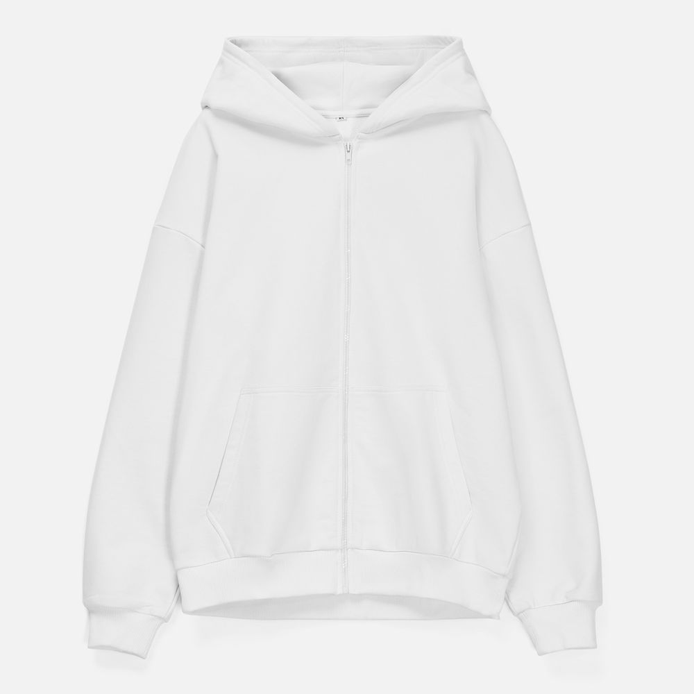 Толстовка унисекс оверсайз Sartoro, белая, размер XS/S