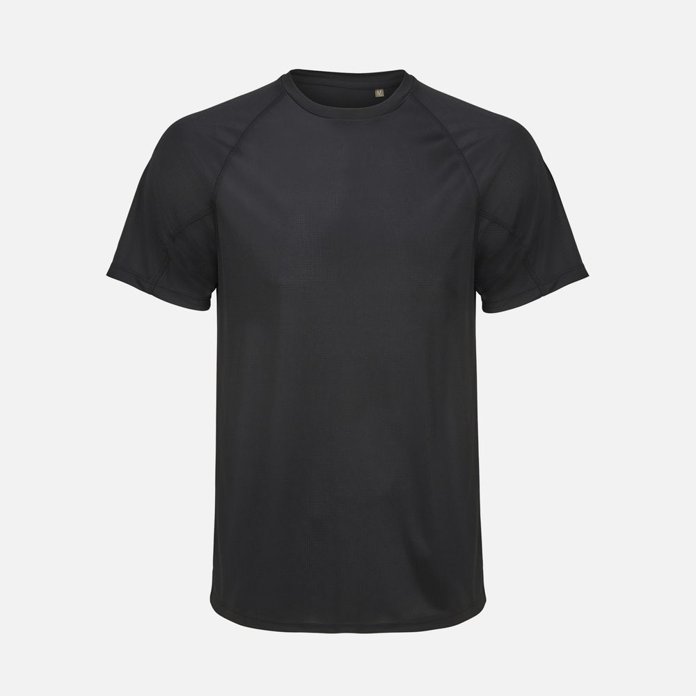 Футболка спортивная унисекс Vortex, черная, размер XXL