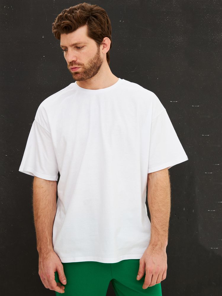Футболка Oversize Premium, белая, размер M
