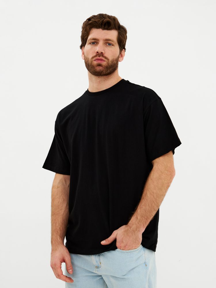 Футболка Oversize Premium, черная, размер L