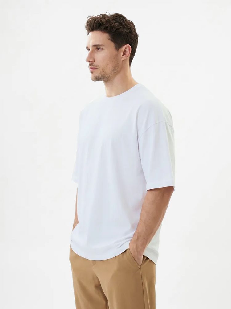 Футболка Oversize Premium 210, белая, размер M