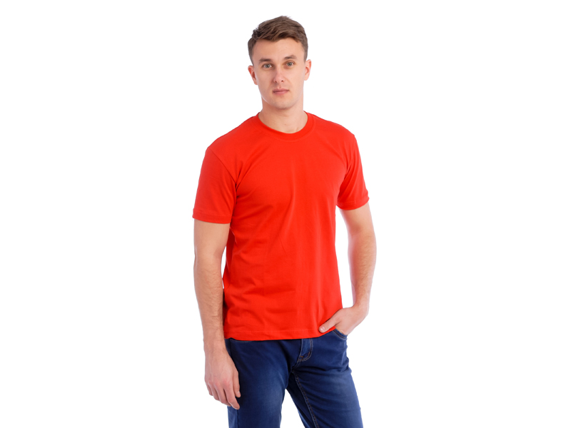 Футболки «ПРОМО» 180 г/м2, цвет - «красный, Кока-Кола»